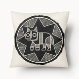 Housse de Coussin TOTEM - Félin Solaire Miztli - 45cm