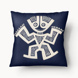TOTEM Cushion Cover - Teotl Fetish Blue - 45cm