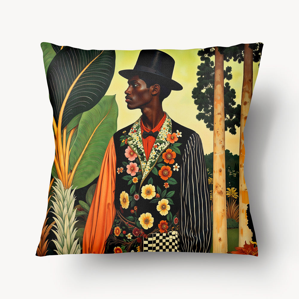 Housse de Coussin AFRIQUE - Duo Sapeur Floral