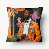 Housse de Coussin AFRIQUE - Solo Sapeur Noeud Pap' - 45cm