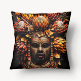 AFRICA Cushion Cover - Royal Proteus Mask Duo - 45 and 55cm