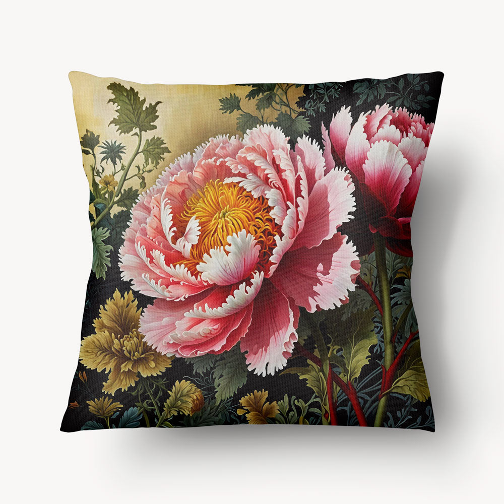 Housse de Coussin ASIE - Duo Portrait et Pivoine