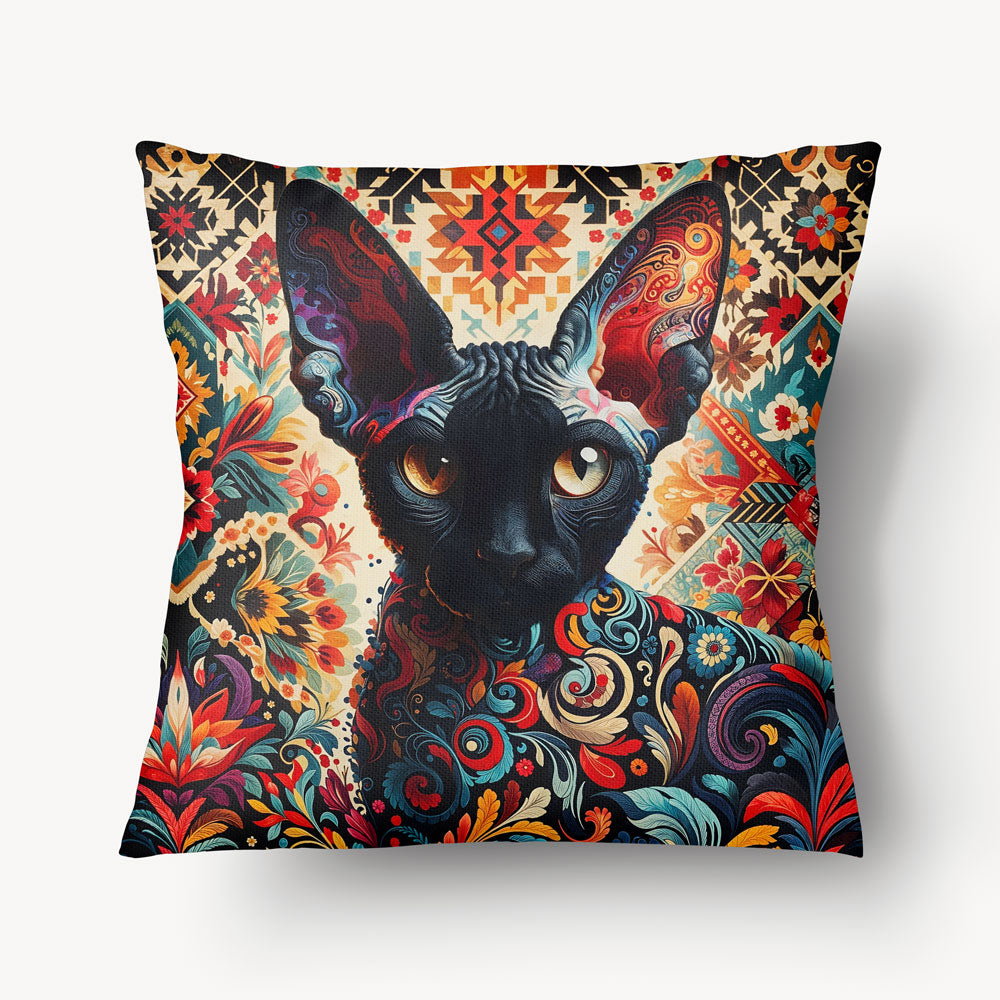 Housse de Coussin CHAT - Solo Devon Rex