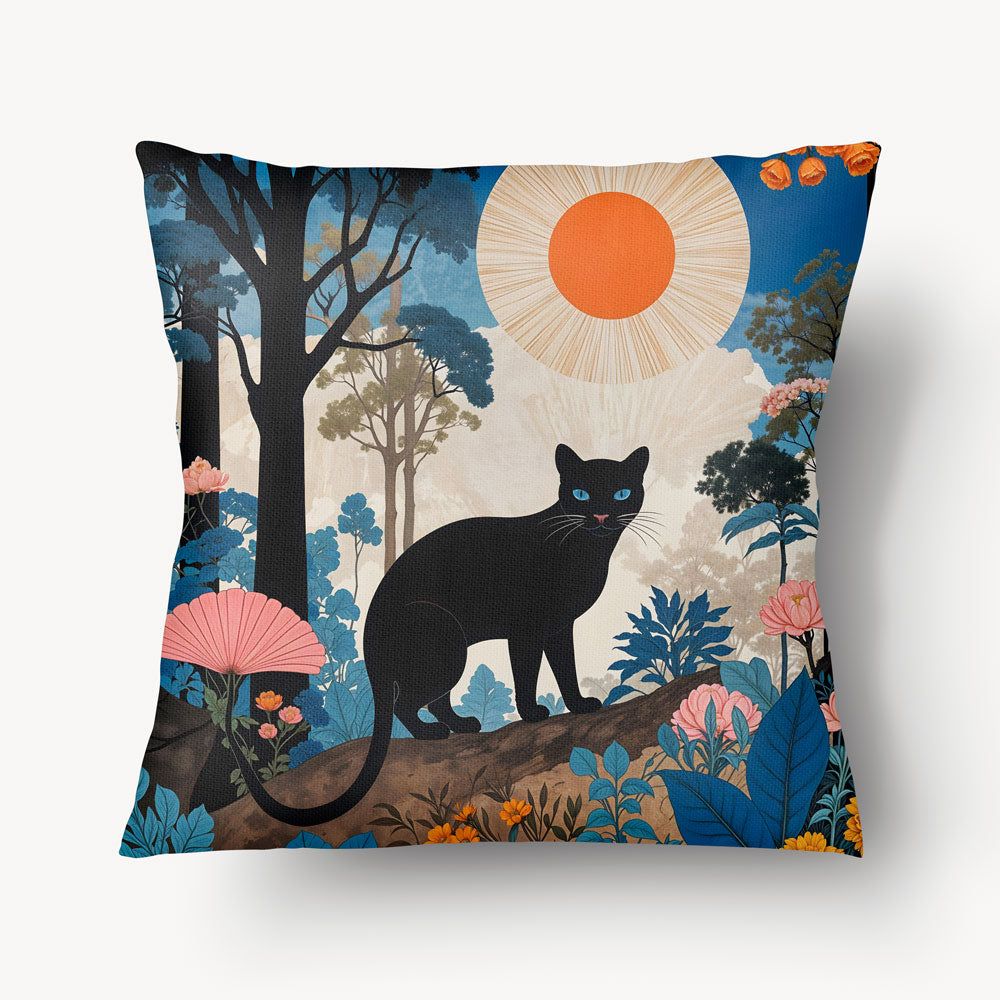 Housse de Coussin CHAT - Duo Black Shadow