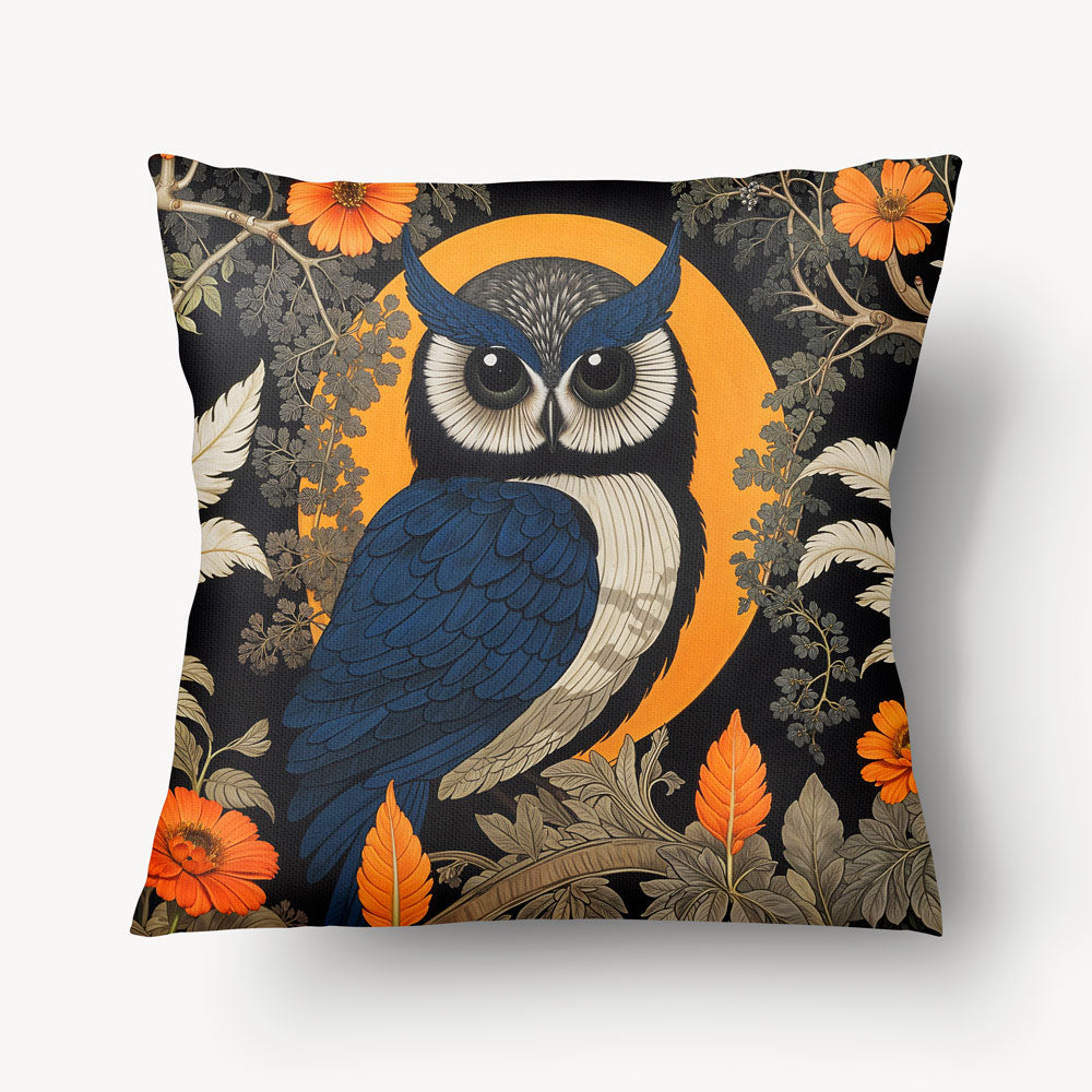 Housse de Coussin FANTASY - Solo Hibou Floral