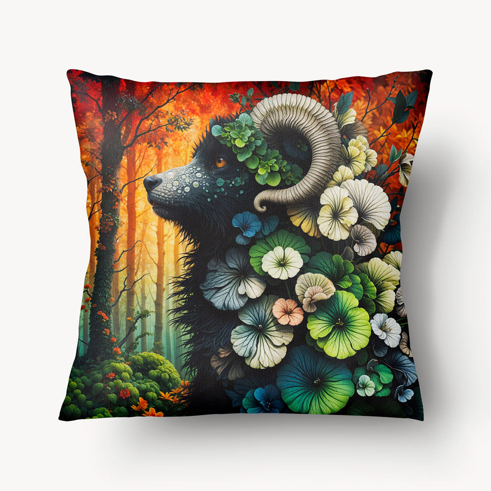 Housse de Coussin FANTASY - Solo Mouflon Floral