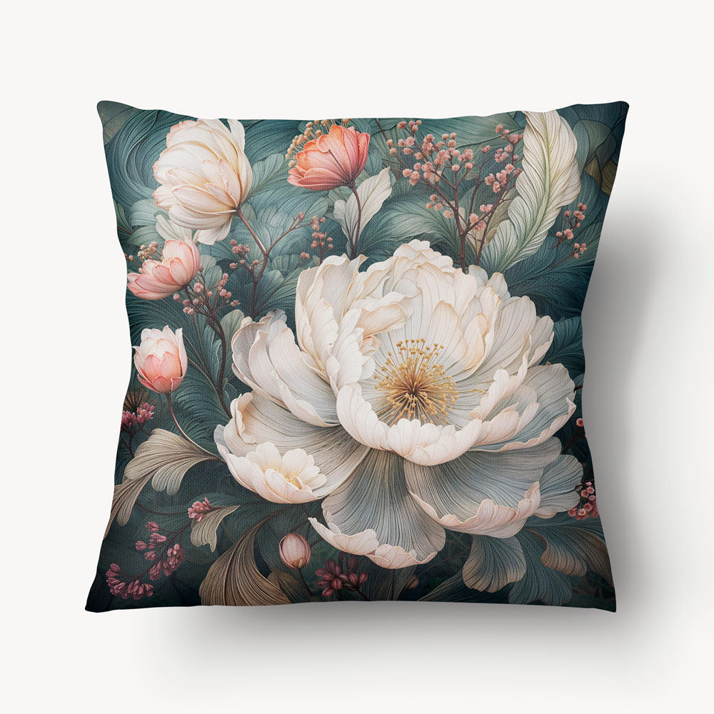 Housse de Coussin FLORAL - Duo Pivoine Impériale