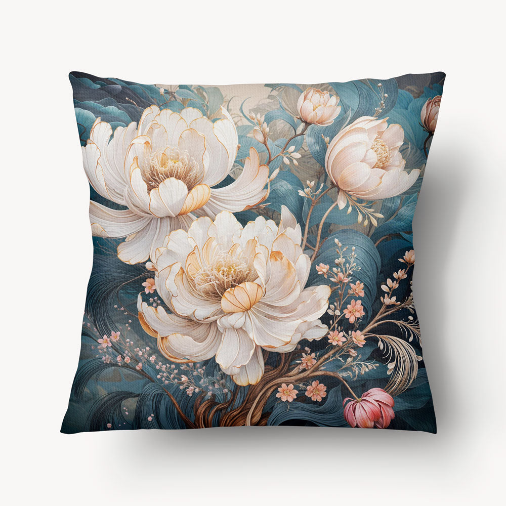 Housse de Coussin FLORAL - Duo Pivoine Impériale