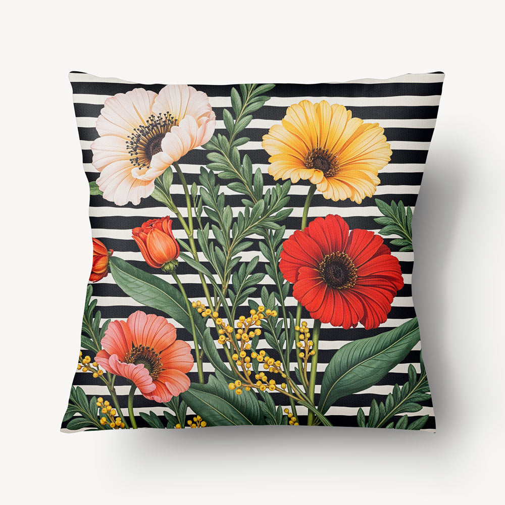 Housse de Coussin FLORAL - Duo Jardin Graphique