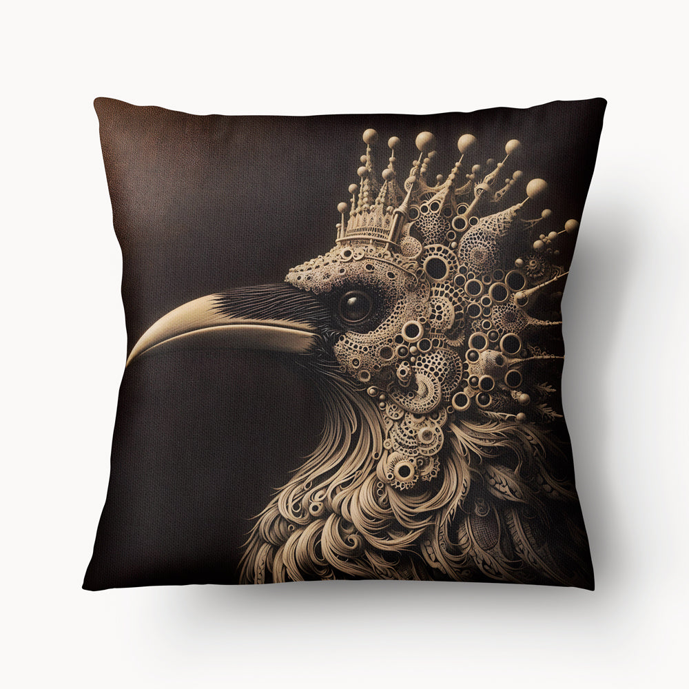 Housse de Coussin NATURALISME - Duo Corbeau Royal