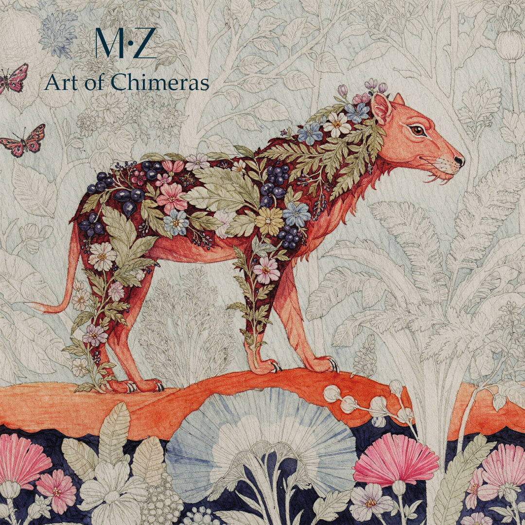 carte cadeau boutique Mzelle design de 65 euros, motif illustré représentant un animal chimérique