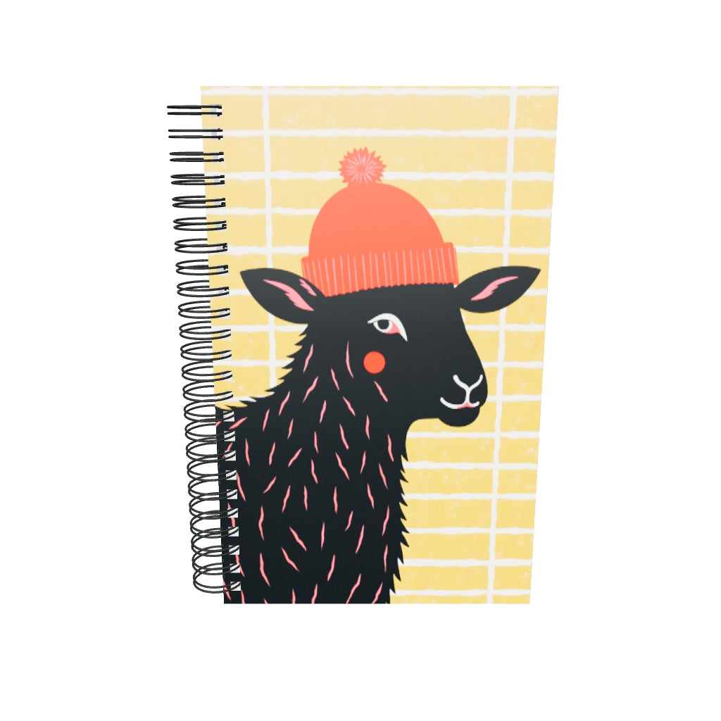 Carnet à spirale A5 - Crunchy Truffle Leader Sheep - Jaune et Marron 140 pages
