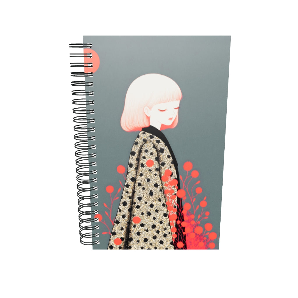 Carnet à spirale A5 - Les Beaux Manteaux Sélène - Duo