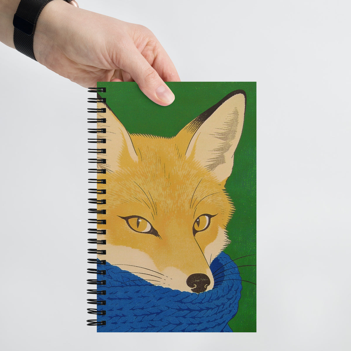 Carnet A5, 140 pages pointillées, Couverture illustrée motif Renard Mzelle design