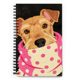Carnet à spirale A5 - Crunchy Truffle Fox Terrier OsKar - 140 pages