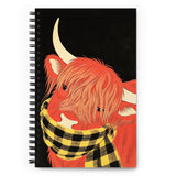 Carnet à spirale A5 - Crunchy Truffle Highland Cows - 140 pages