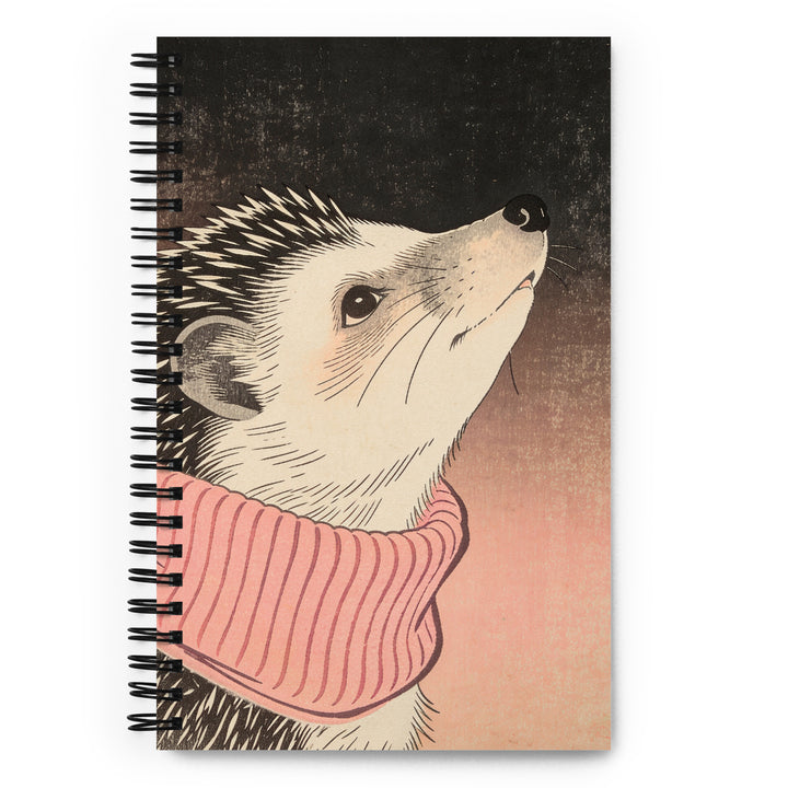 Carnet A5 Mzlle Design, 140 pages pointillées, Couverture illustrée motif Hérissons.