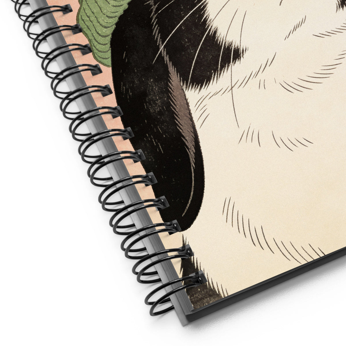 Carnet A5, 140 pages pointillées, Couverture motif Lapin bicolore