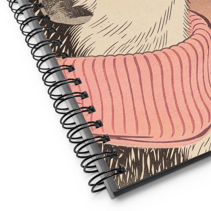 Carnet A5 Mzlle Design, 140 pages pointillées, Couverture illustrée motif Hérissons.