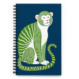 Carnet à spirale A5 - Crunchy Truffle Singes Rayés - Vert et Bleu 140 pages